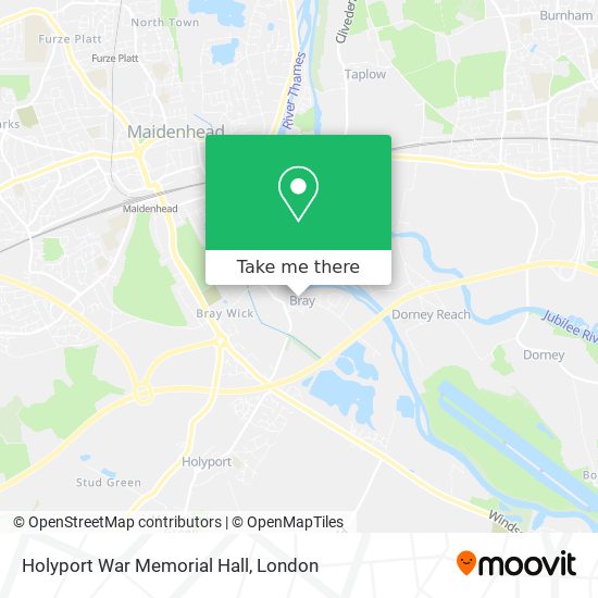 Holyport War Memorial Hall map