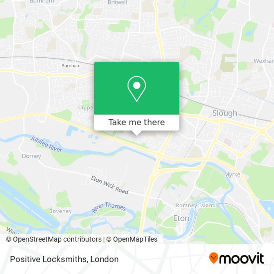 Positive Locksmiths map