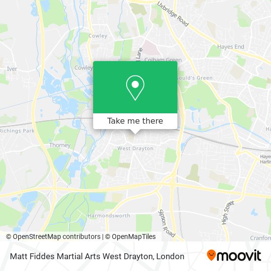 Matt Fiddes Martial Arts West Drayton map