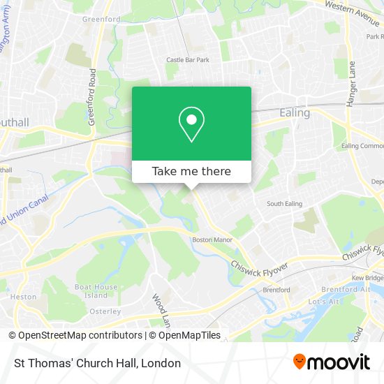 St Thomas' Church Hall map