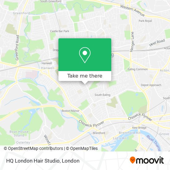 HQ London Hair Studio map