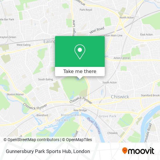 Gunnersbury Park Sports Hub map