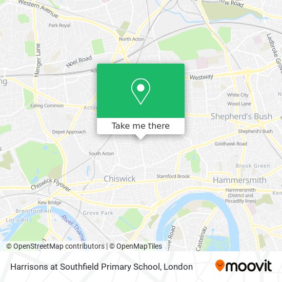 Harrisons at Southfield Primary School map