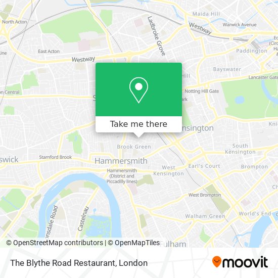 The Blythe Road Restaurant map