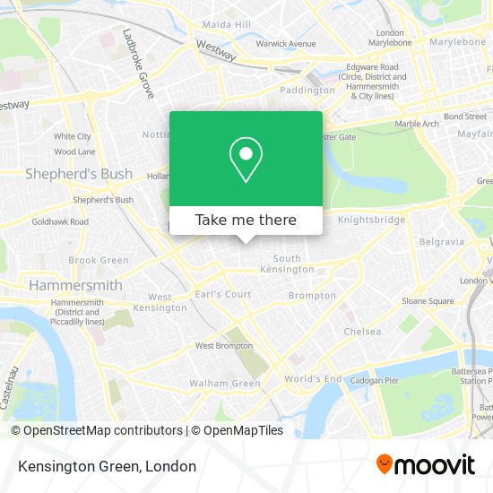 Kensington Green map