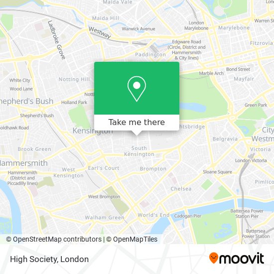 High Society map