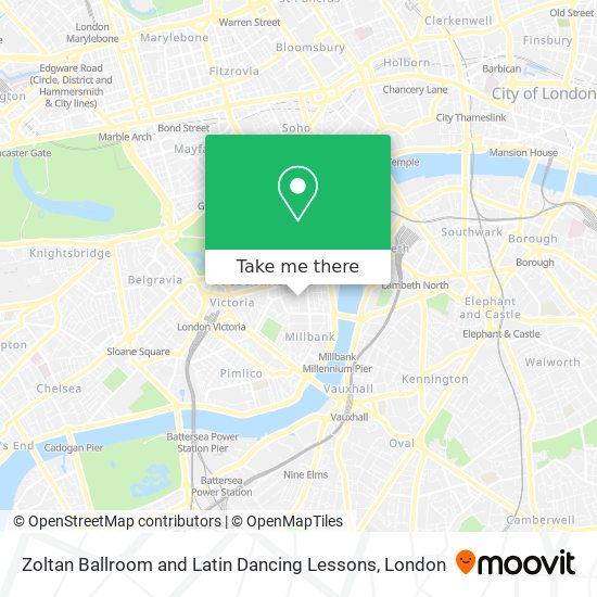 Zoltan Ballroom and Latin Dancing Lessons map