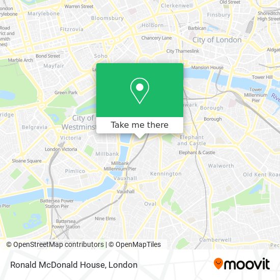 Ronald McDonald House map