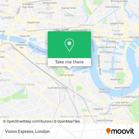 Vision Express map