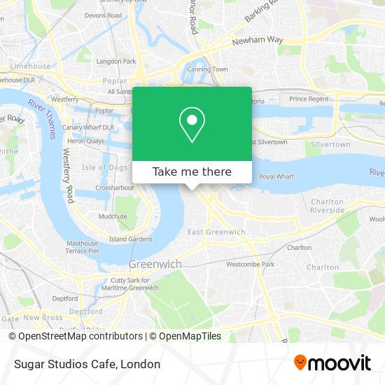 Sugar Studios Cafe map
