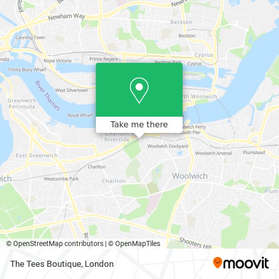 The Tees Boutique map