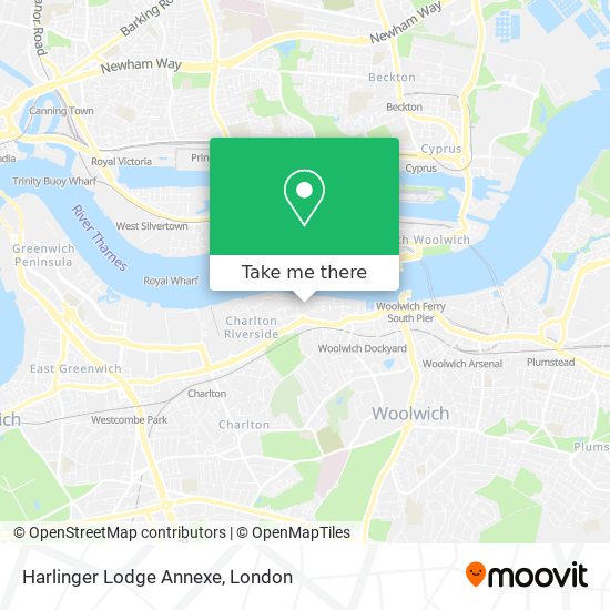 Harlinger Lodge Annexe map