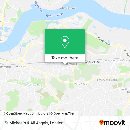 St Michael's & All Angels map