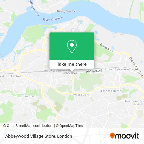 Abbeywood Village Store map