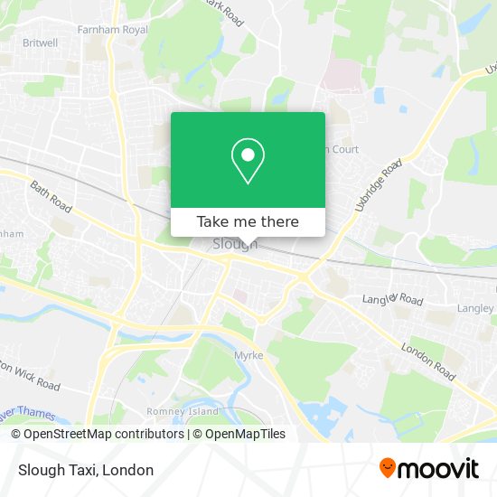 Slough Taxi map