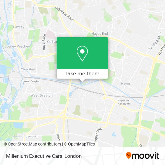 Millenium Executive Cars map
