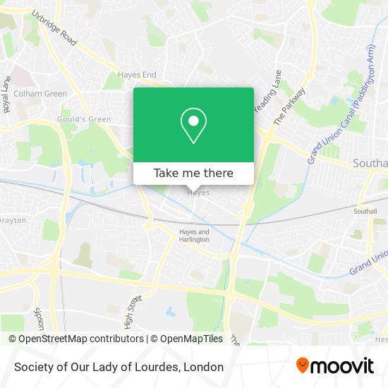 Society of Our Lady of Lourdes map