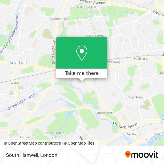 South Hanwell map