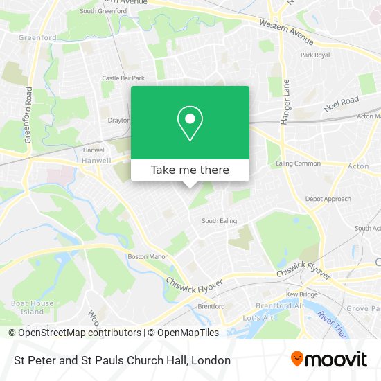 St Peter and St Pauls Church Hall map