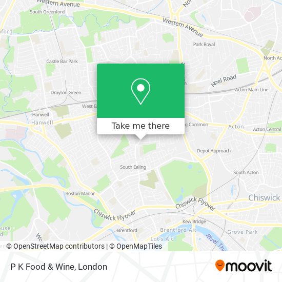 P K Food & Wine map