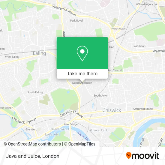 Java and Juice map
