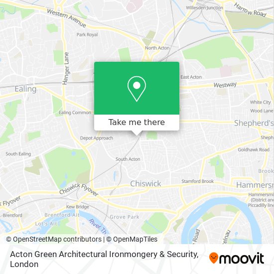 Acton Green Architectural Ironmongery & Security map