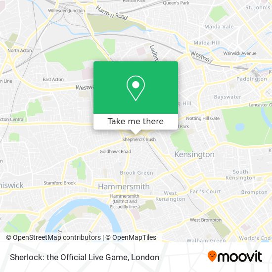 Sherlock: the Official Live Game map