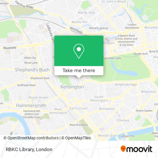 RBKC Library map