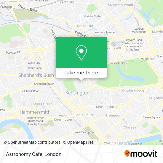 Astronomy Cafe map