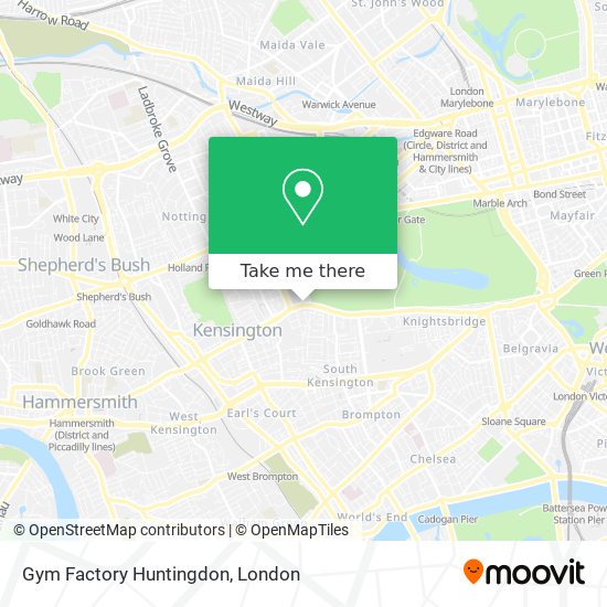 Gym Factory Huntingdon map
