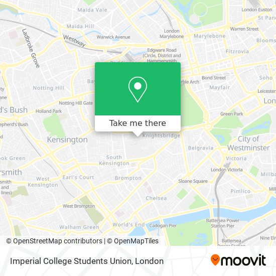 Imperial College Students Union map