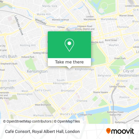 Café Consort, Royal Albert Hall map