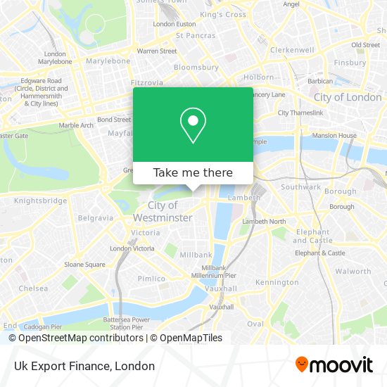 Uk Export Finance map