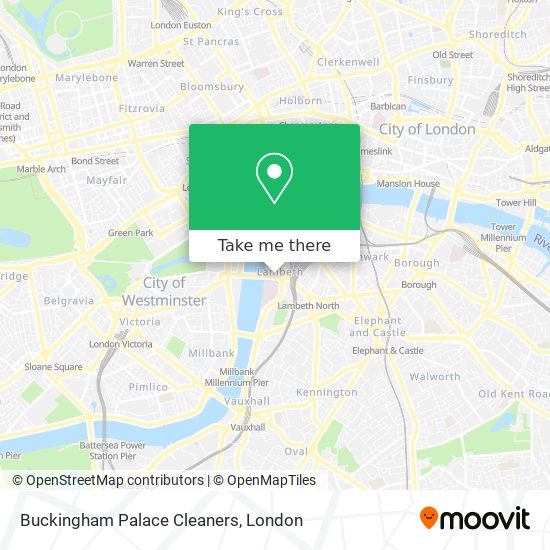 Buckingham Palace Cleaners map