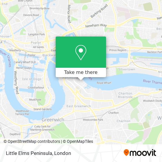 Little Elms Peninsula map