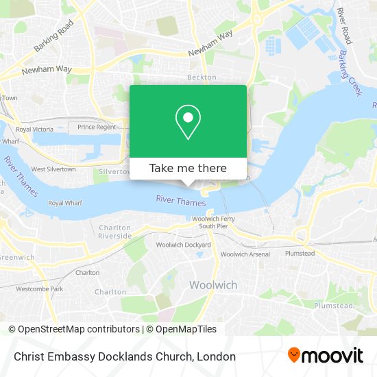 Christ Embassy Docklands Church map