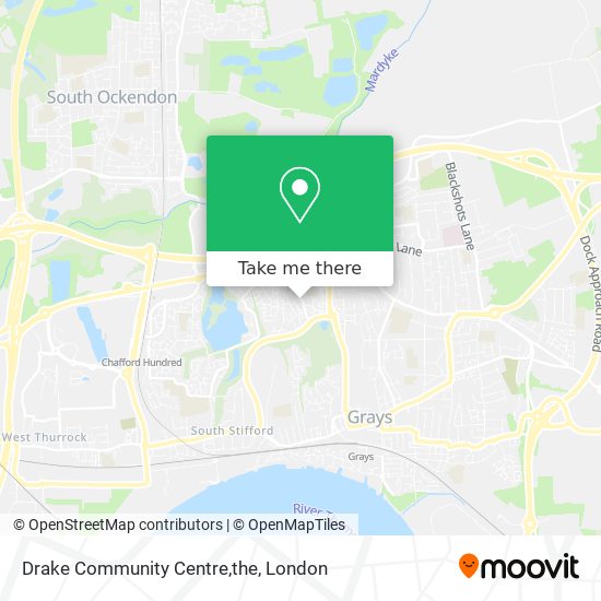 Drake Community Centre,the map