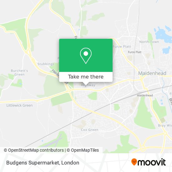 Budgens Supermarket map