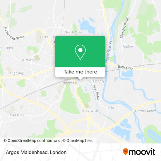 Argos Maidenhead map