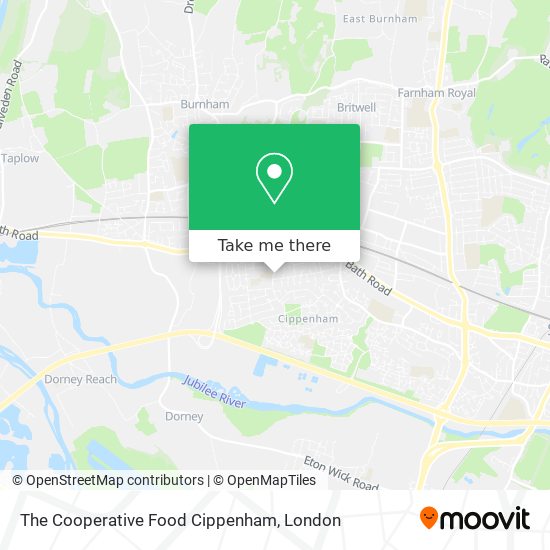 The Cooperative Food Cippenham map