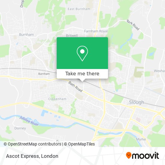 Ascot Express map