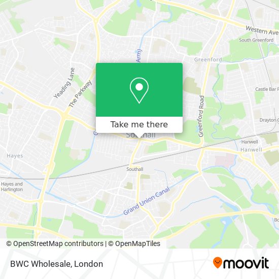 BWC Wholesale map