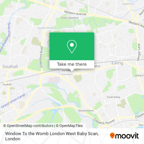 Window To the Womb London West Baby Scan map