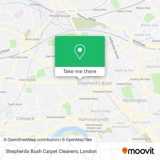 Shepherds Bush Carpet Cleaners map