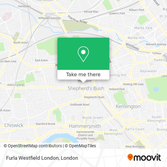 Furla Westfield London map