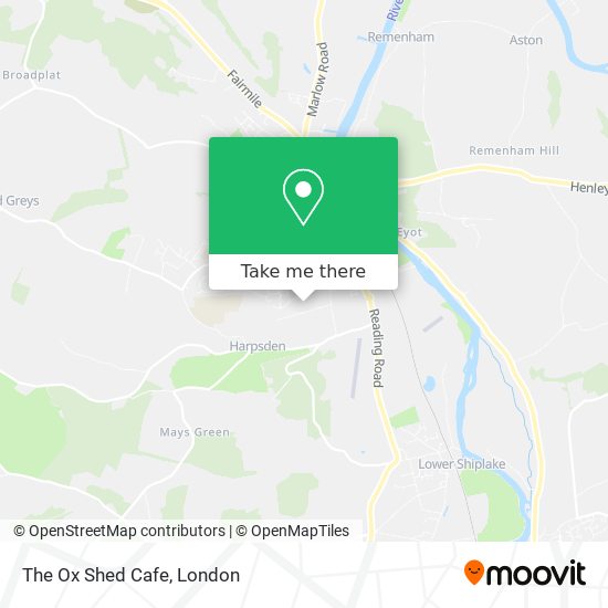 The Ox Shed Cafe map