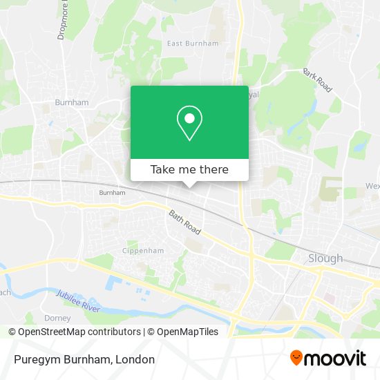 Puregym Burnham map