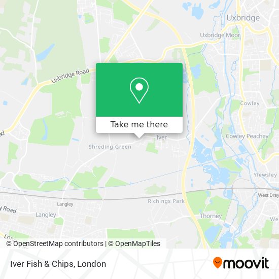 Iver Fish & Chips map