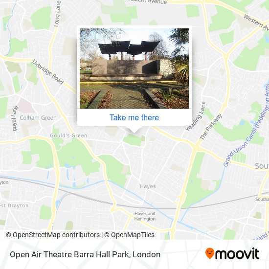 Open Air Theatre Barra Hall Park map