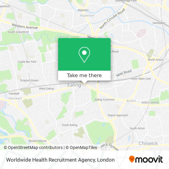 Worldwide Health Recruitment Agency map
